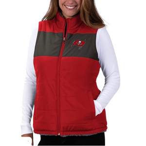 New‎ NFL Tampa Bay Buccaneers Women's Reversible Full-Zip Vest size XXL